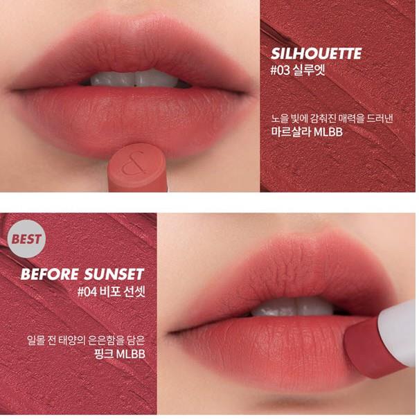 ❐ Son Romand Zero Gram Matte Lipstick Zero Gram Romand Sunset Edition Limited