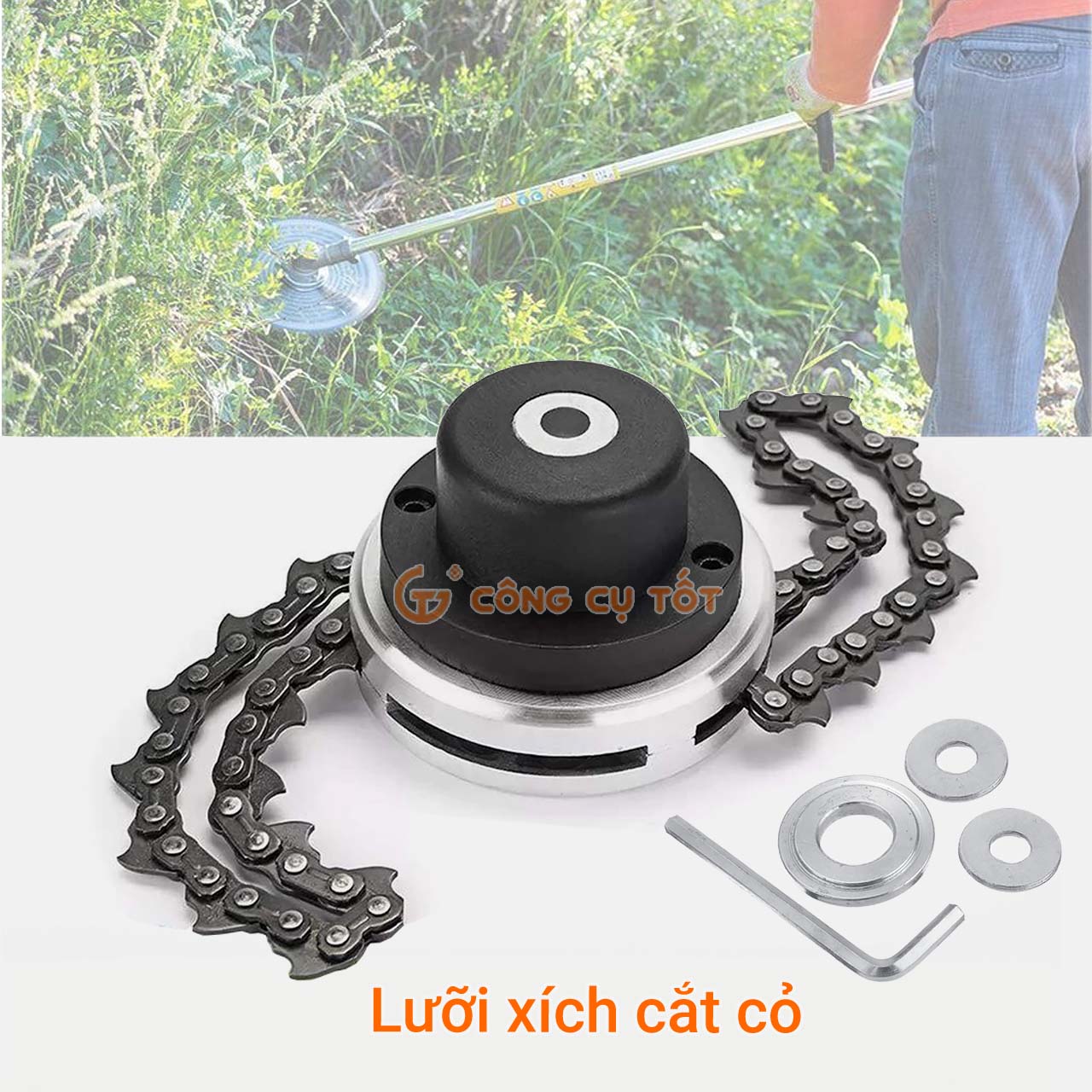 Lưỡi cắt cỏ xích, lưỡi cắt tận gốc