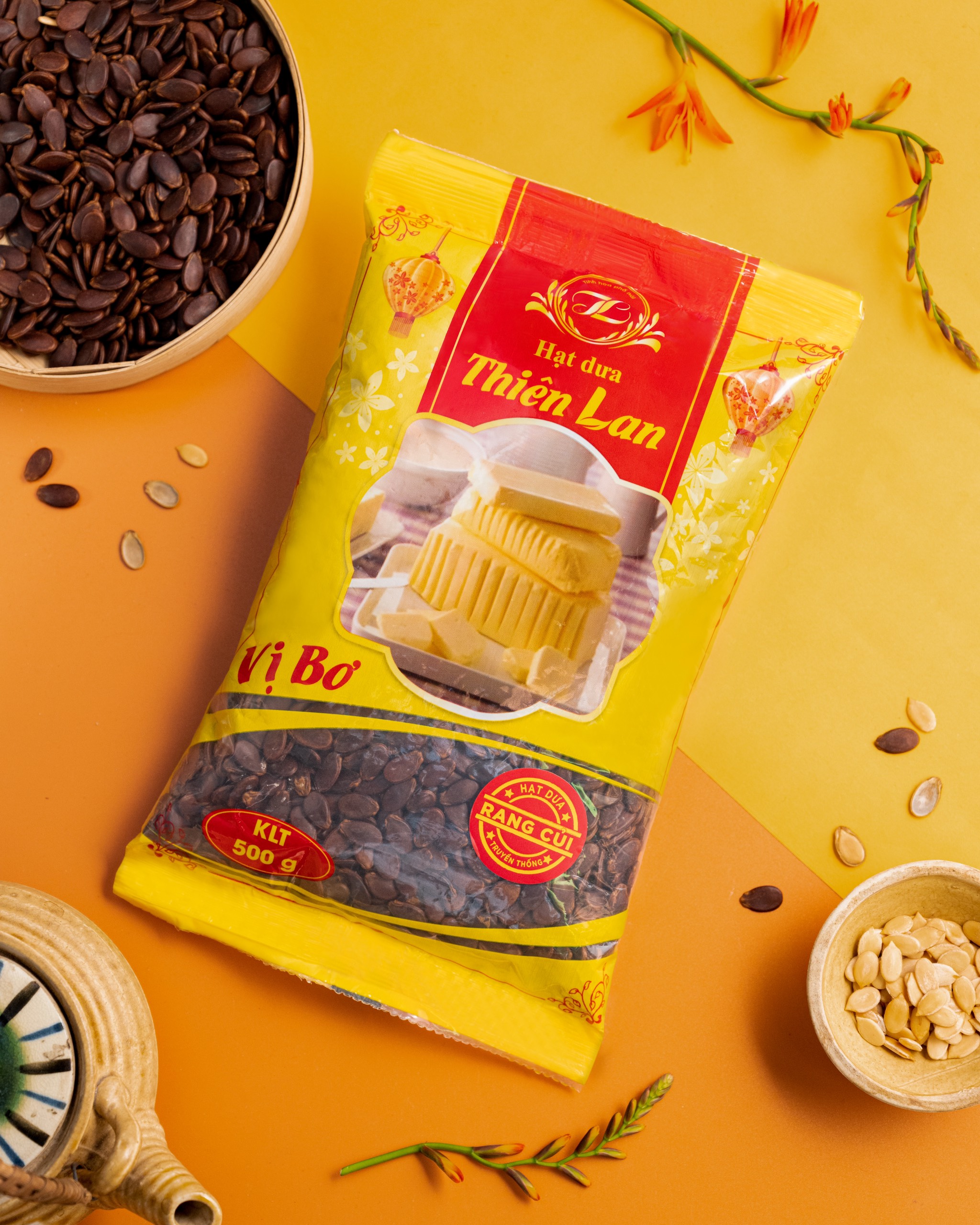 Hạt dưa sạch Thiên Lan vị bơ rang củi ( 500g)