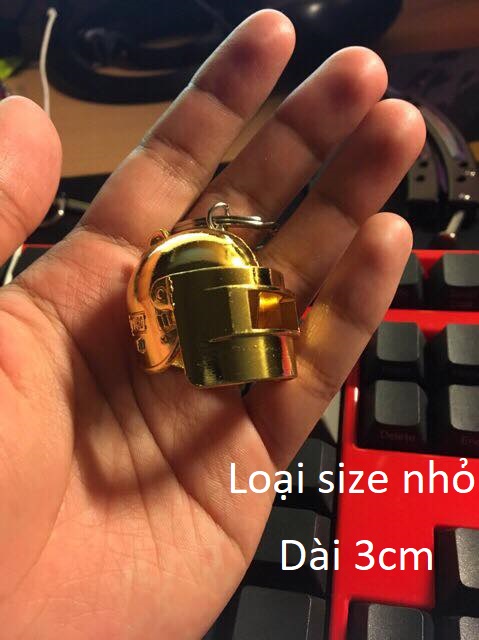 Móc Khóa Mũ 3 Camo Size To Trong PUBG