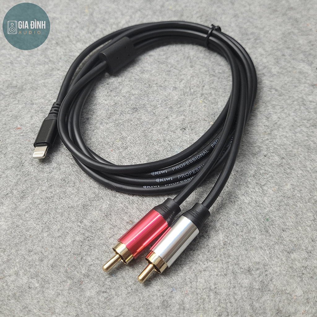 Cáp Lightning ra 2RCA (bông sen) Kiwi - Chính hãng