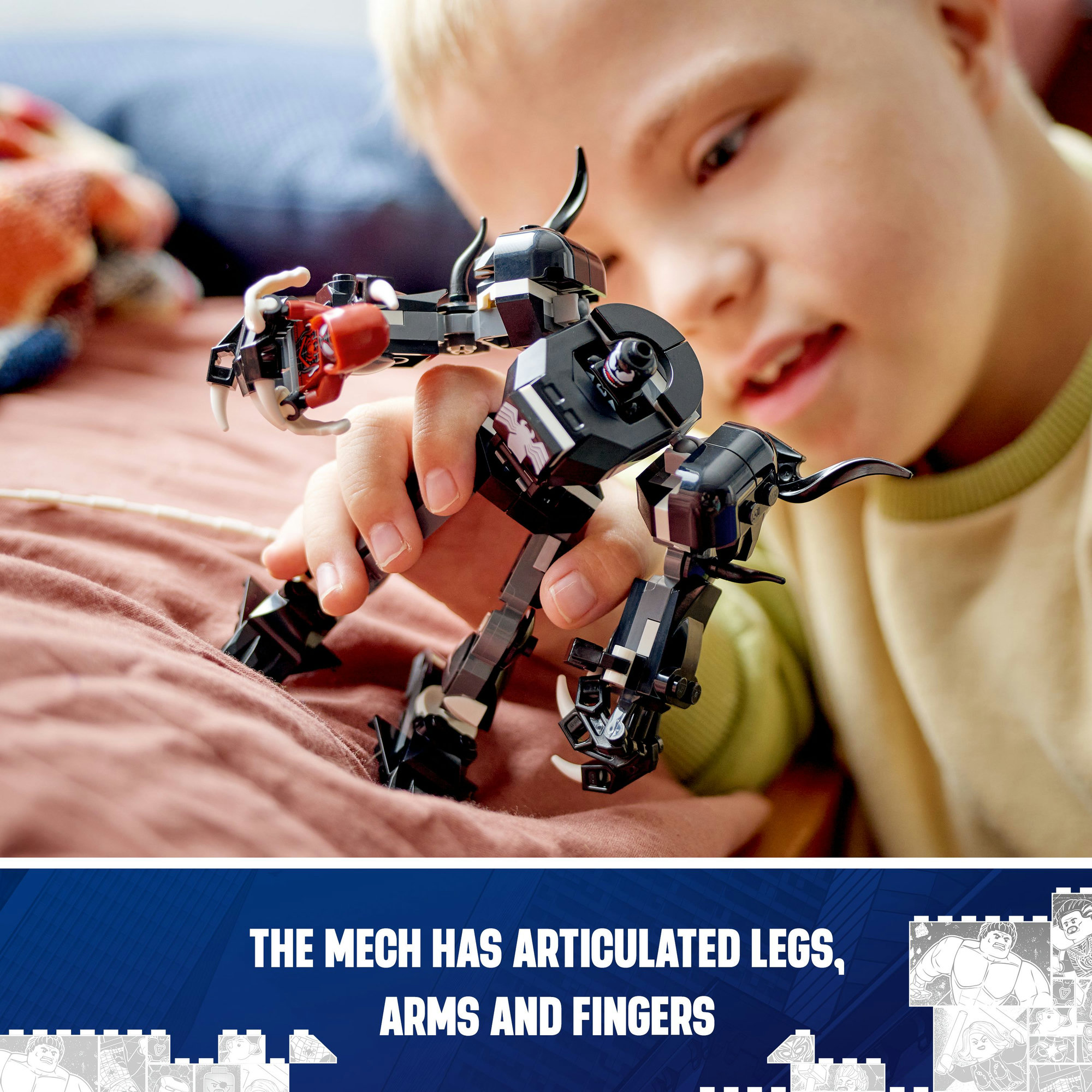 LEGO SUPER HEROES 76276 Đồ chơi lắp ráp Chiến giáp Venom (134 chi tiết)