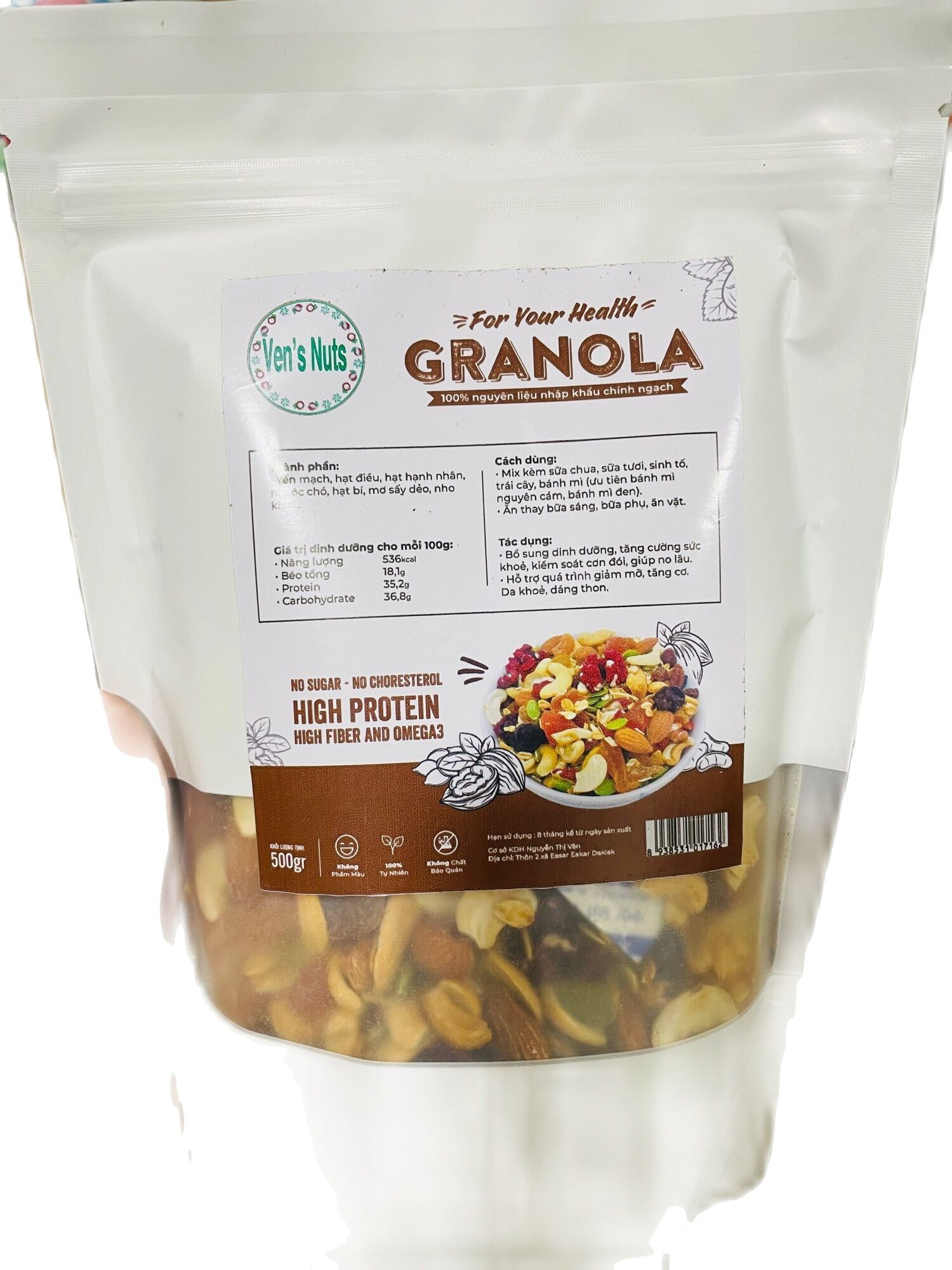 Granola siêu hạt - 500gr