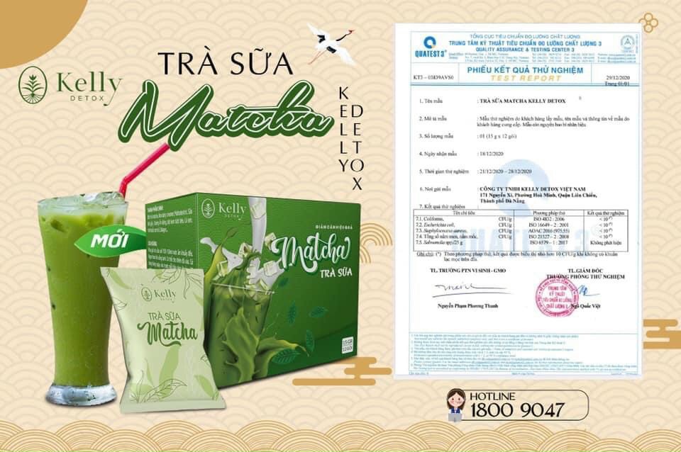 TRÀ SỮA GIẢM CÂN MATCHA KELLY DETOX