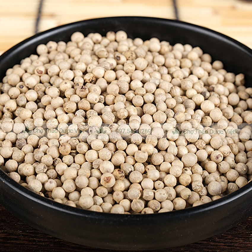 Hạt tiêu trắng 100g, tiêu sọ Phú Quốc cay thơm, gia vị tẩm ướp chế biến món ăn, kho, xào, chiên