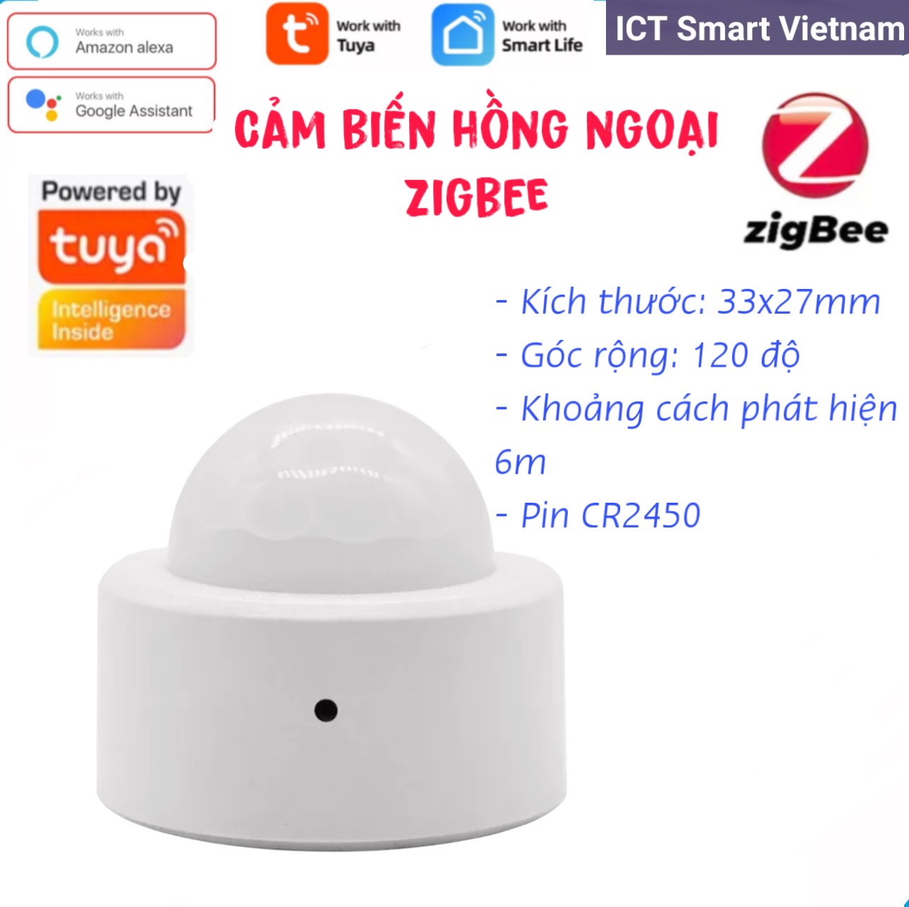 Cảm biến chuyển động Tuya Zigbee/ Wifi