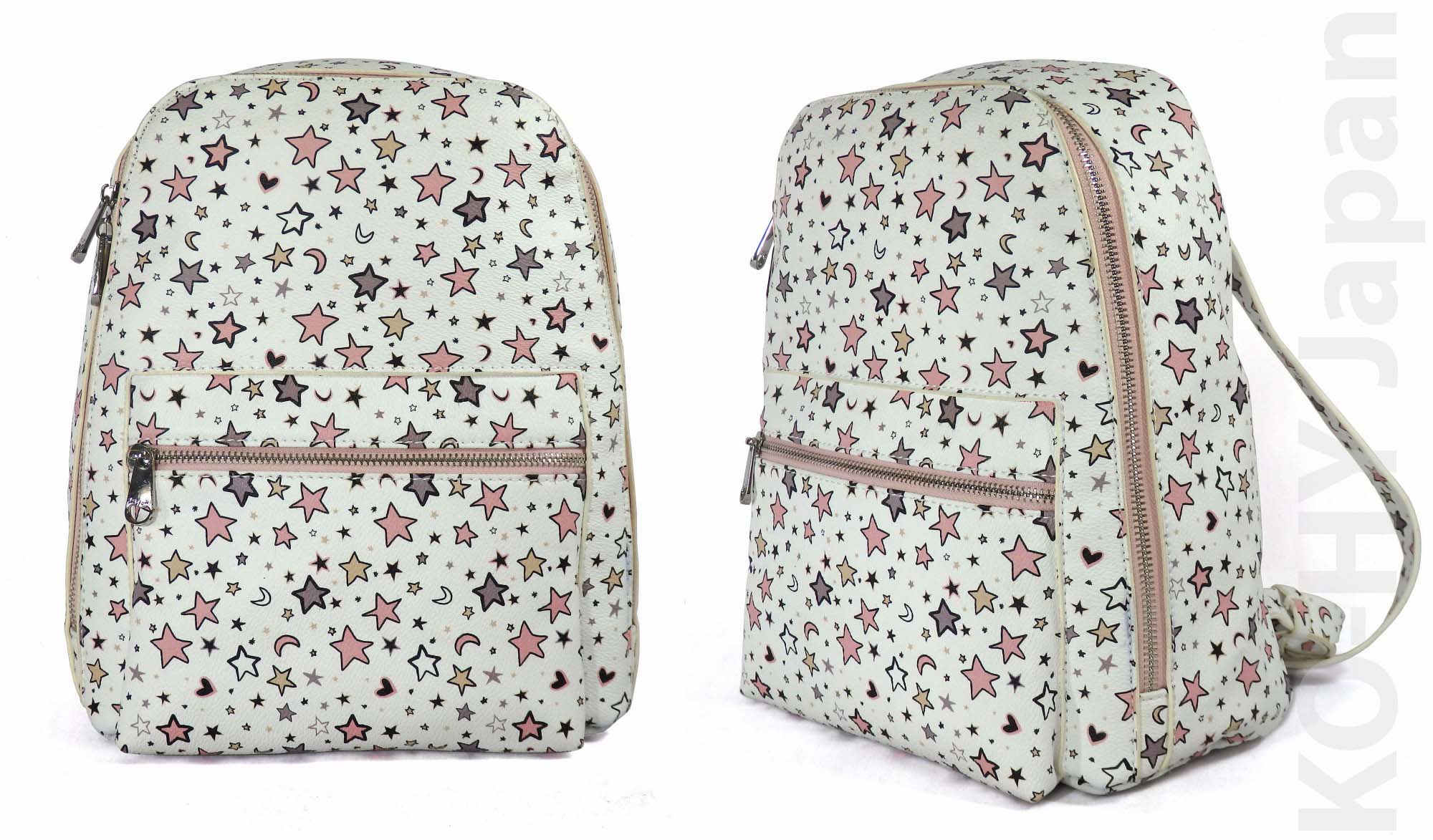 [HCM]Balo thời trang PARFOIS Star pattern backpack-white