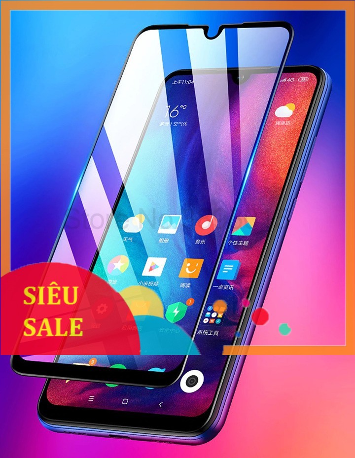 Tấm dán kính cường lực Xiaomi Redmi Note 8 Pro full màn hình 5D