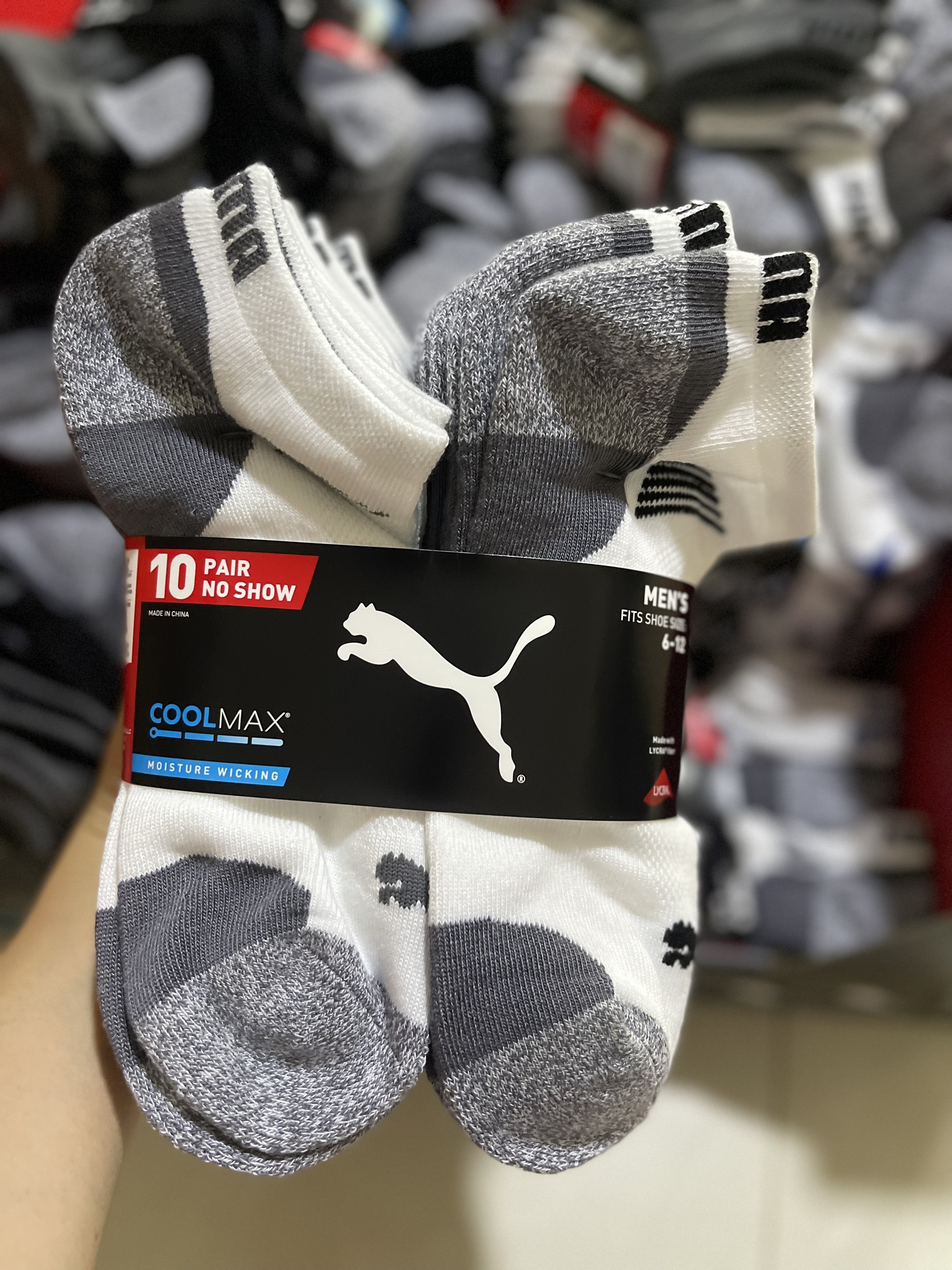 VỚ PUMA NAM THƯƠNG HIỆU CỦA MỸ SET 10 ĐÔI