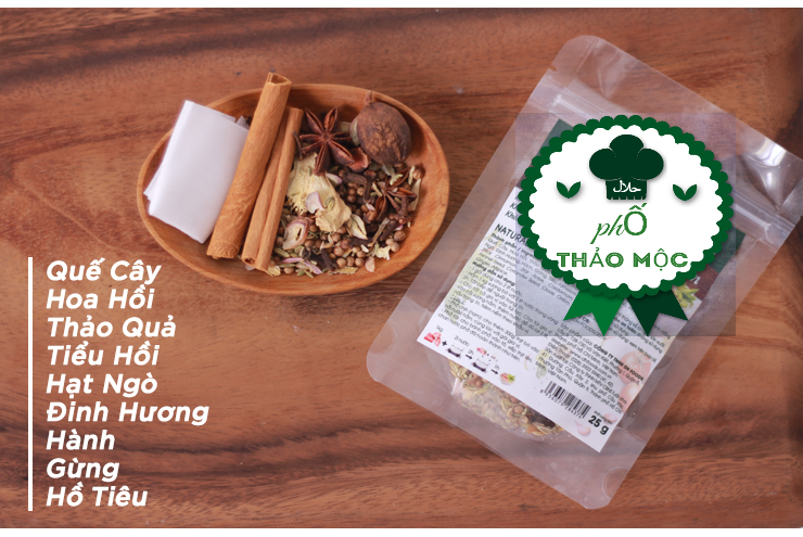 Gia vị nấu phở truyền thống tặng kèm túi lọc