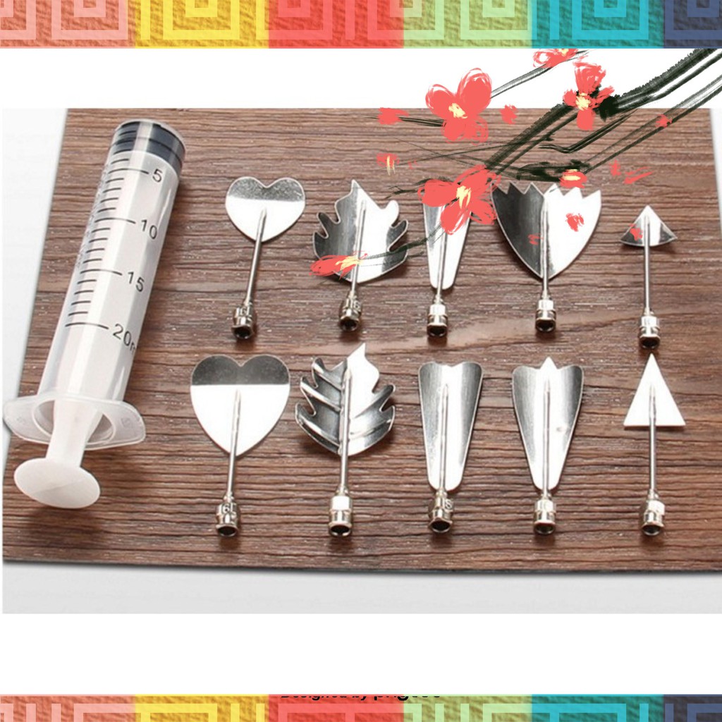 Bộ Dụng Cụ Làm Thạch Rau Câu 3D 10 Món Tặng Kèm Xilanh