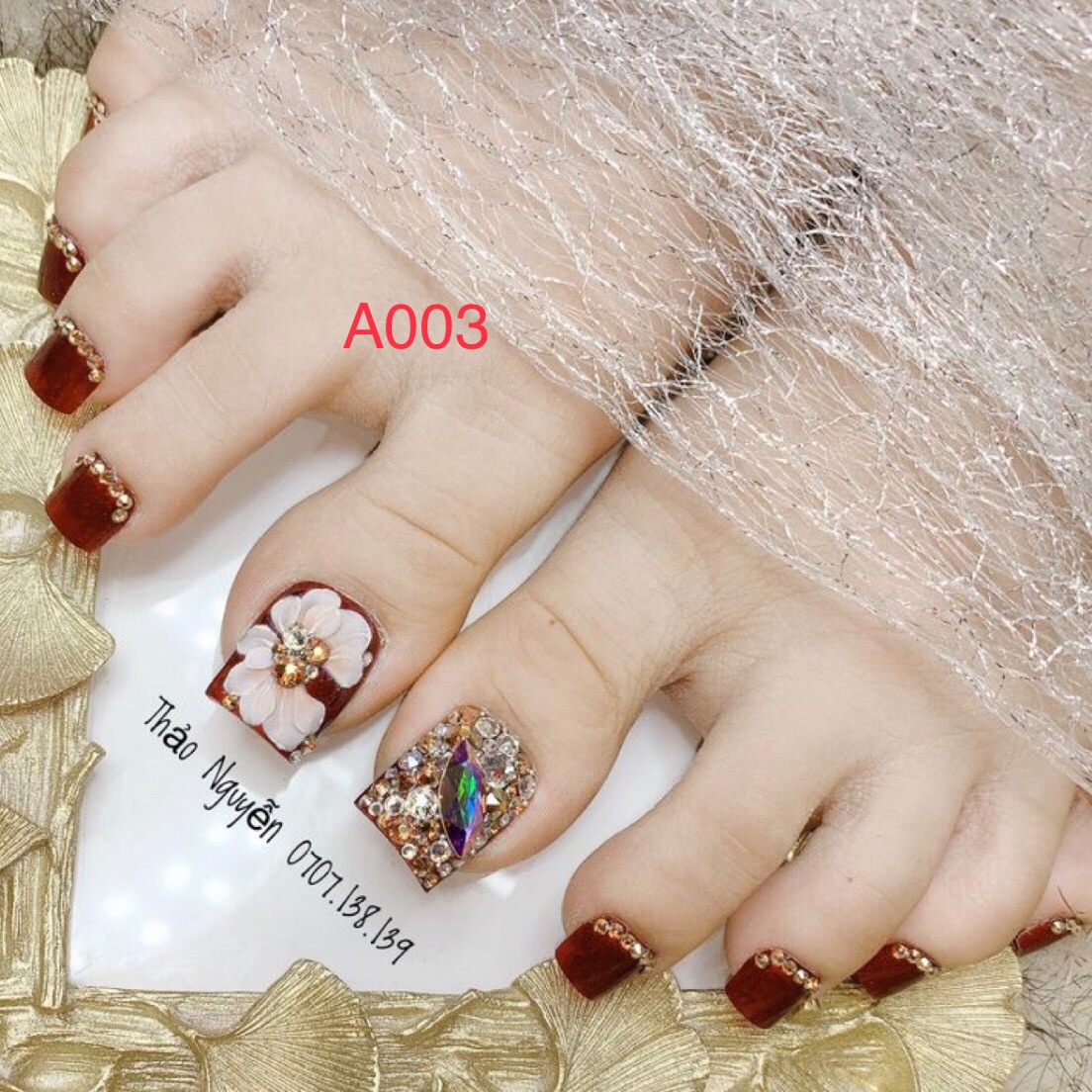 Móng chân giả- nail thiết kế