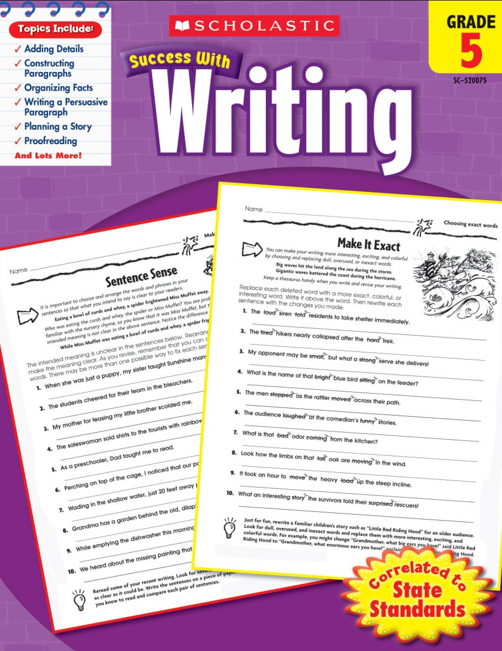 SCHOLASTIC SUCCESS WITH WRITING 1-5 (Sách đen trắng)