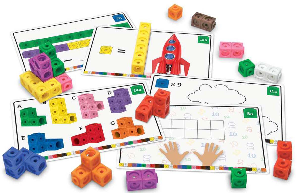 BỘ HỌC TOÁN - MATHLINK® CUBES EARLY MATH ACTIVITY SET (115 CHI TIẾT)