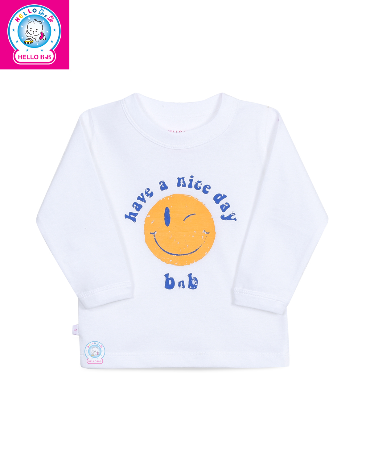 Áo cổ viền bo tay dài AL0010 (hình in ngẫu nhiên) - HELLO BB