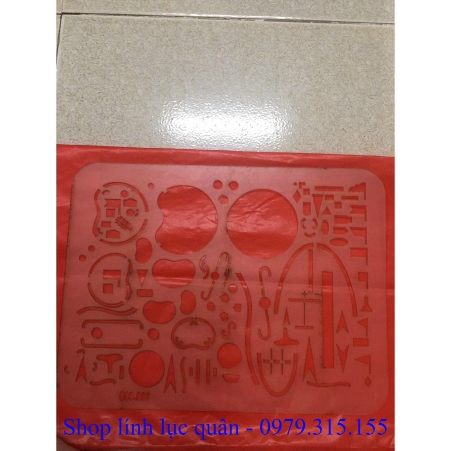 Thước chỉ huy tham mưu mẫu 1 (24x32cm)