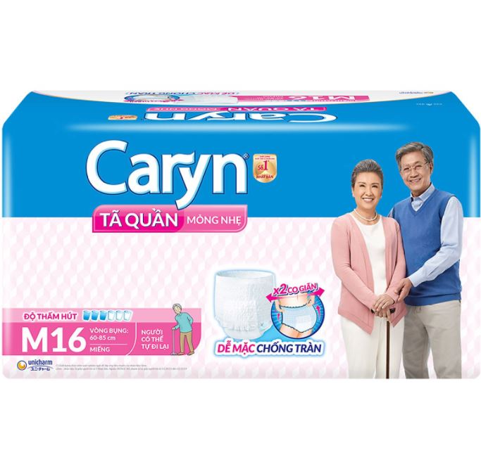 FREESHIP Tã Quần Caryn M16 miếng siêu mỏng