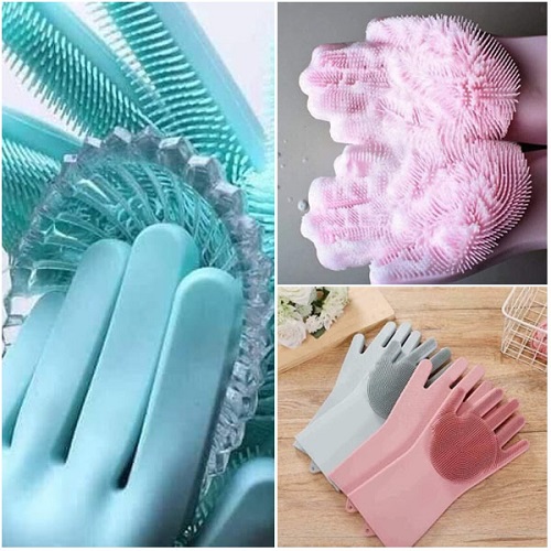 [LOẠI TỐT] BAO TAY SILICON TẠO BỌT RỬA CHÉN BÁT THẦN THÁNH - GĂNG TAY RỬA XE, TẮM THÚ, LAU DỌN NHÀ CỬA CAO CẤP CÓ LỚP GAI CHỐNG TRƠN TRƯỢT, CHẤT SILICON SIÊU DÀY DẶN, SIÊU BỀN, KHÔNG RÁCH, KHÔNG MÙI
