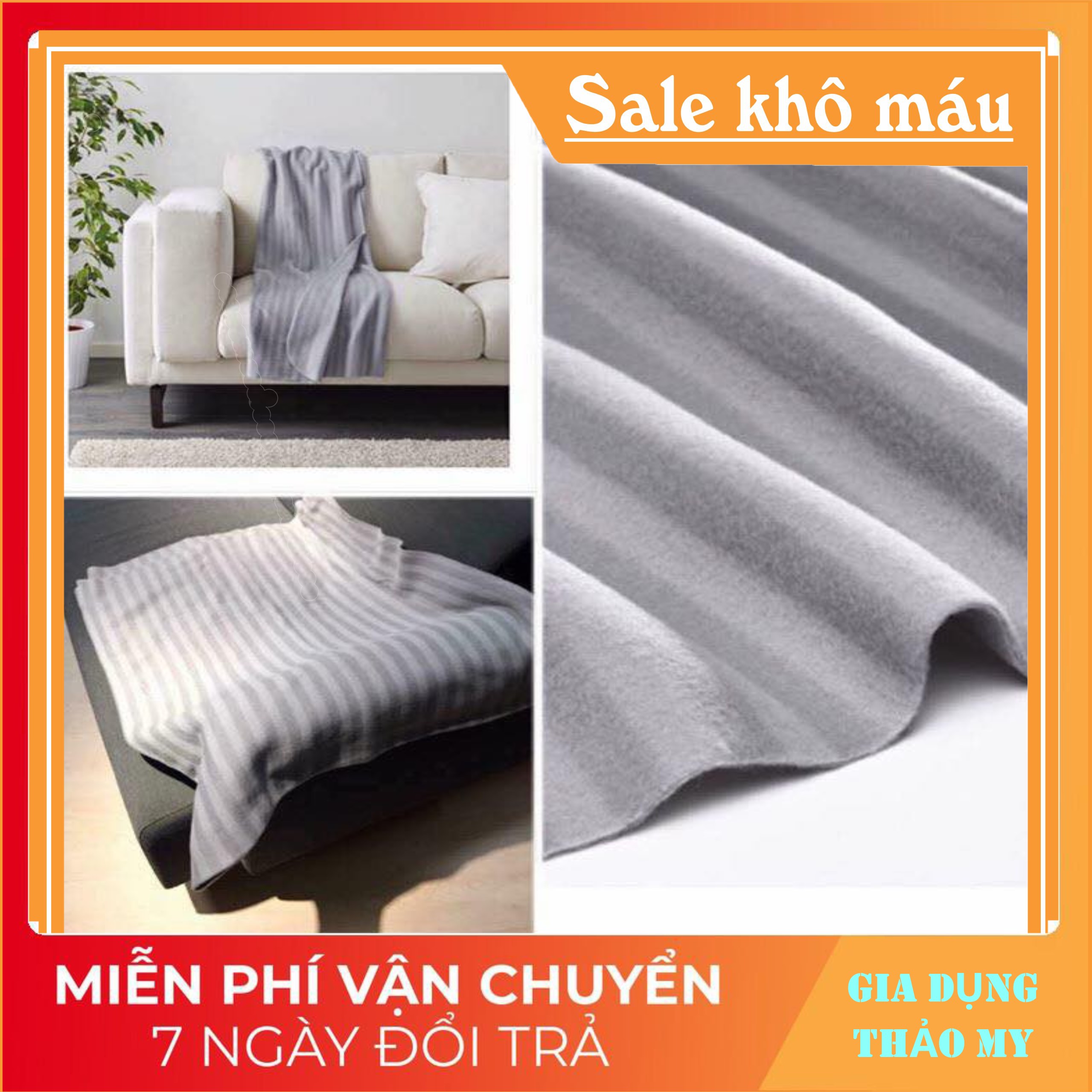 Chăn Ikea - Chăn văn phòng - Chăn Spa - Chăn mỏng du lịch- Loại 1