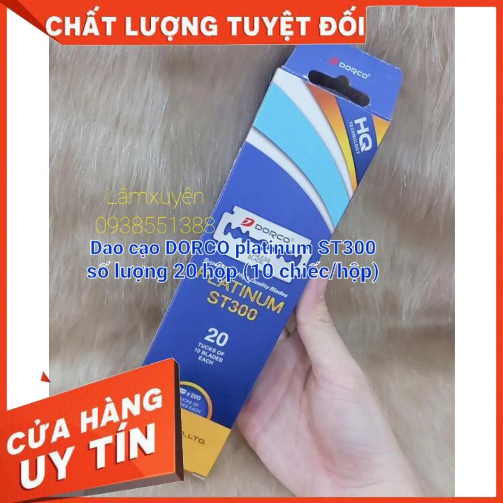 Hàng nhập Lưỡi Dao Lam Cạo Râu DORCO platinum ST300thép nhật_siêu bền-bén