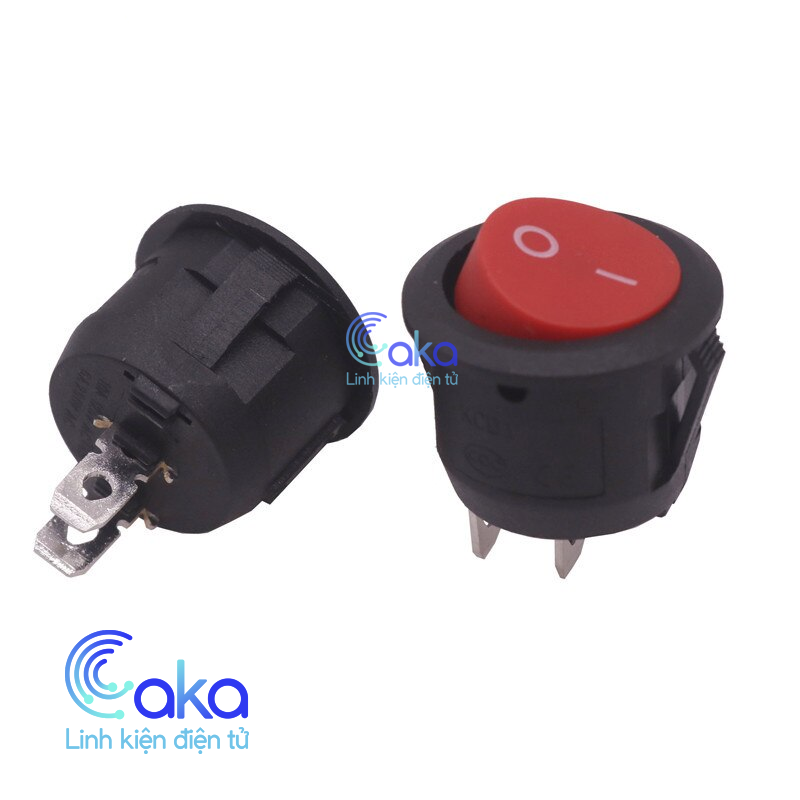 Công Tắc Bập Bênh 6A KCD1-105 Có Đèn Báo Sáng ON OFF 250V