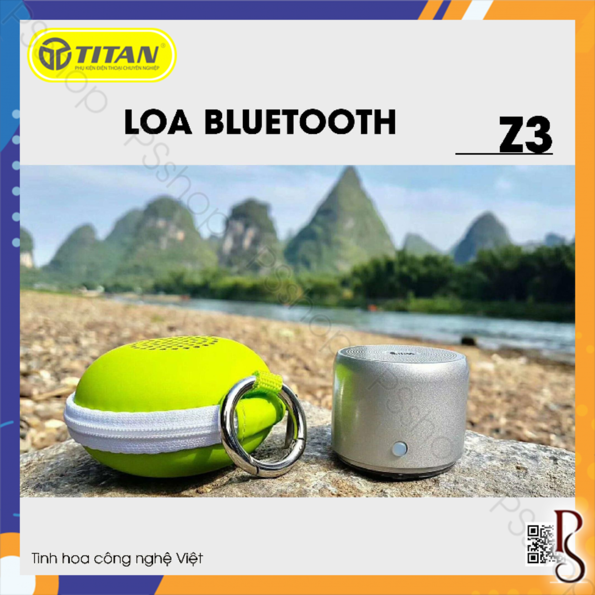 [Mã ELMAR31 Giảm 10%] Loa bluetooth TITAN - Z3 [BH 12 tháng]
