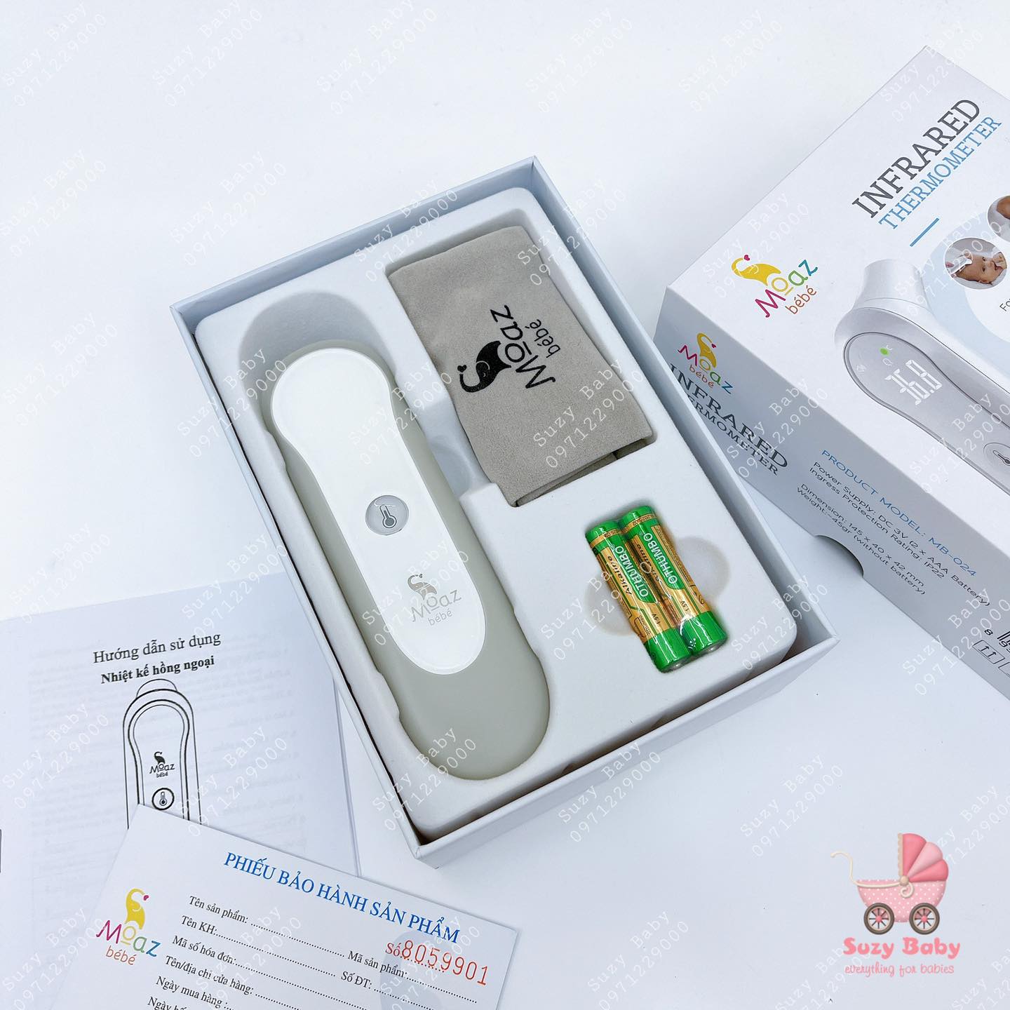 Nhiệt kế hồng ngoại moaz bebe mb024