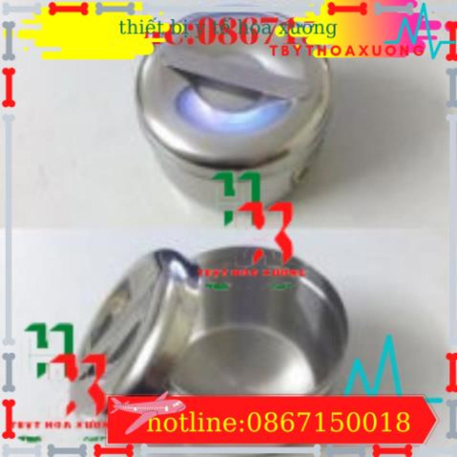 Hộp inox đựng bông cồn y tế- inox 304