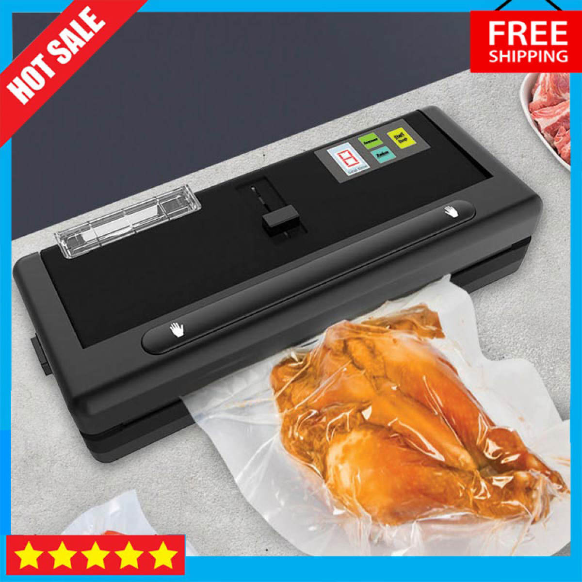 công ty sản xuất máy đóng gói bao bì, máy kẹp miệng túi - [MÁY HÚT CHÂN KHÔNG KIÊM HÀN MIỆNG TÚI P280 + TẶNG TÚI] - Cách bảo quản thực phẩm trong tủ lạnh đúng cách, an toàn, luôn tươi ngon