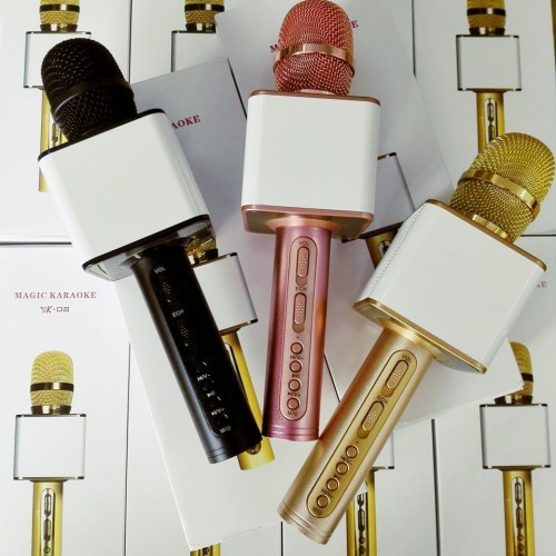 Micro karaoke GrownTech YS 69 kèm loa bluetooth, thu âm, lọc tiếng ồn dòng cao cấp