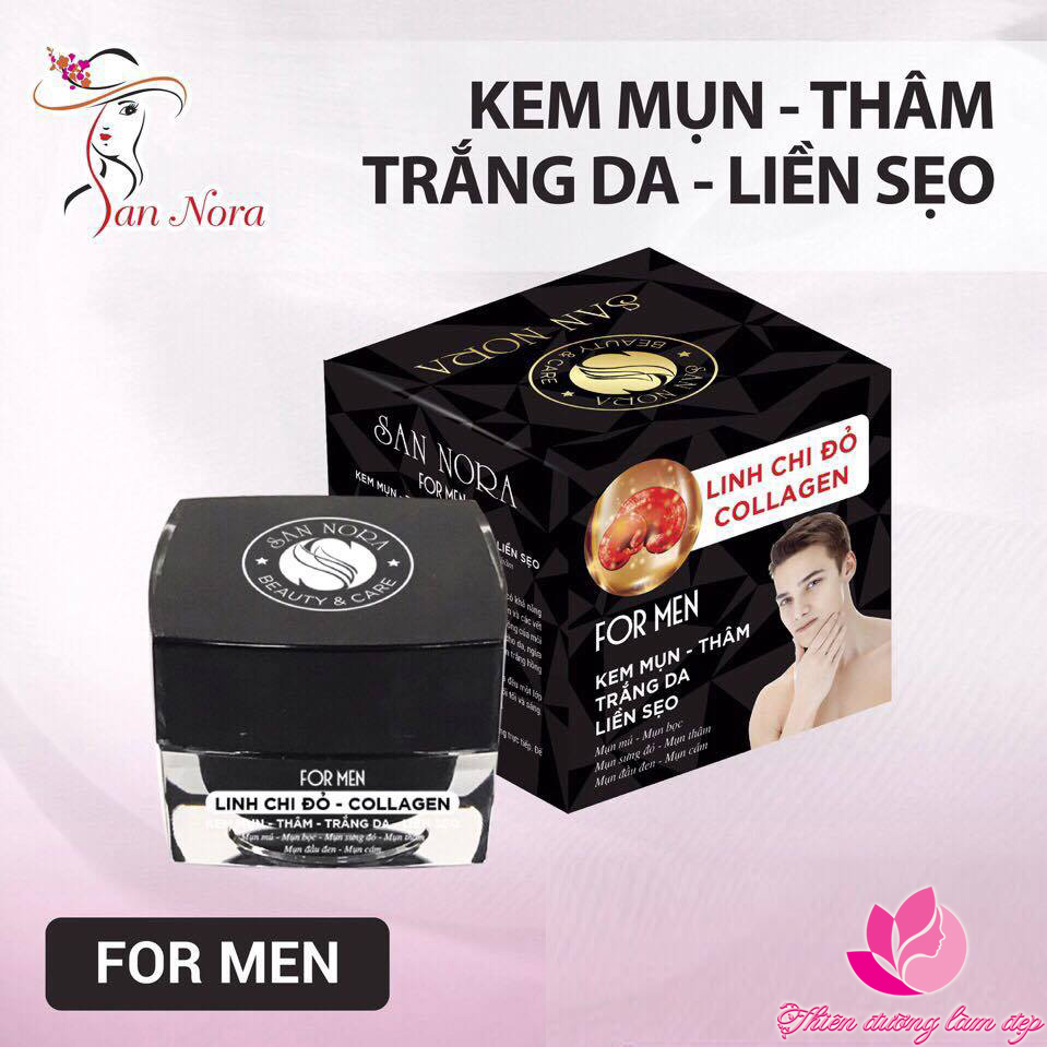 Kem Mụn, Thâm, Trắng da, Liền sẹo dành cho nam SAN NORA FOR MEN - 20g