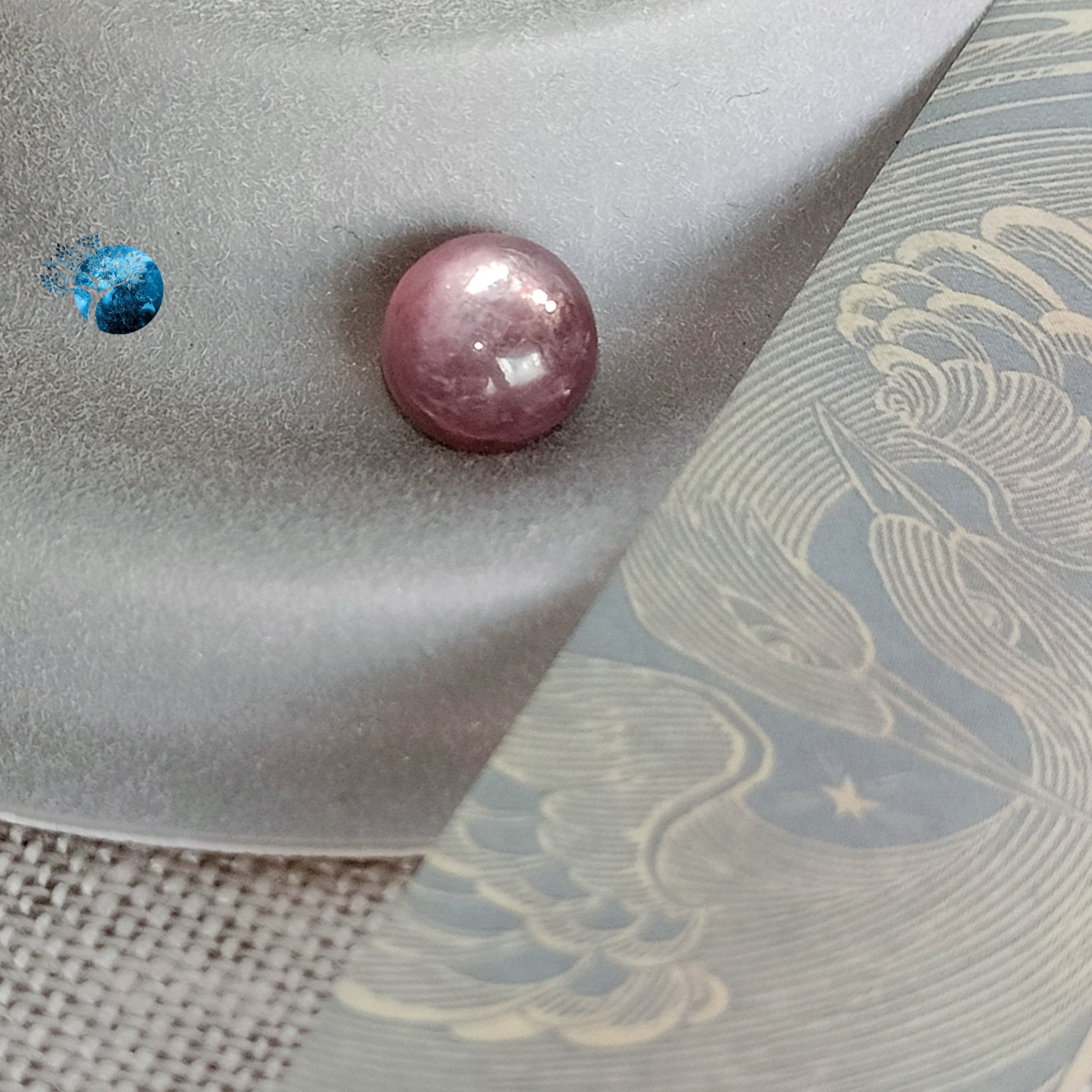 [1 viên lẻ] Đá purple lepidolite 7mm