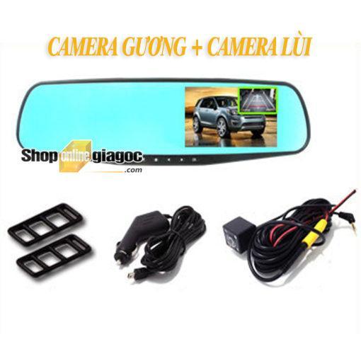 Camera hành trình ốp gương màn hình 4,3 inch