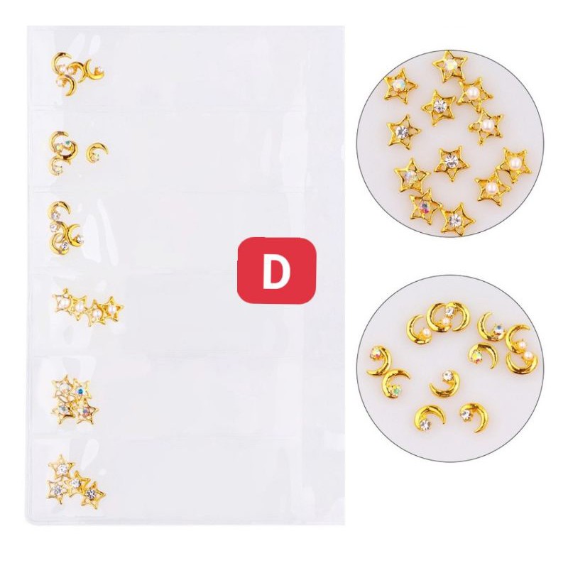 charm kim loại  trang trí móng