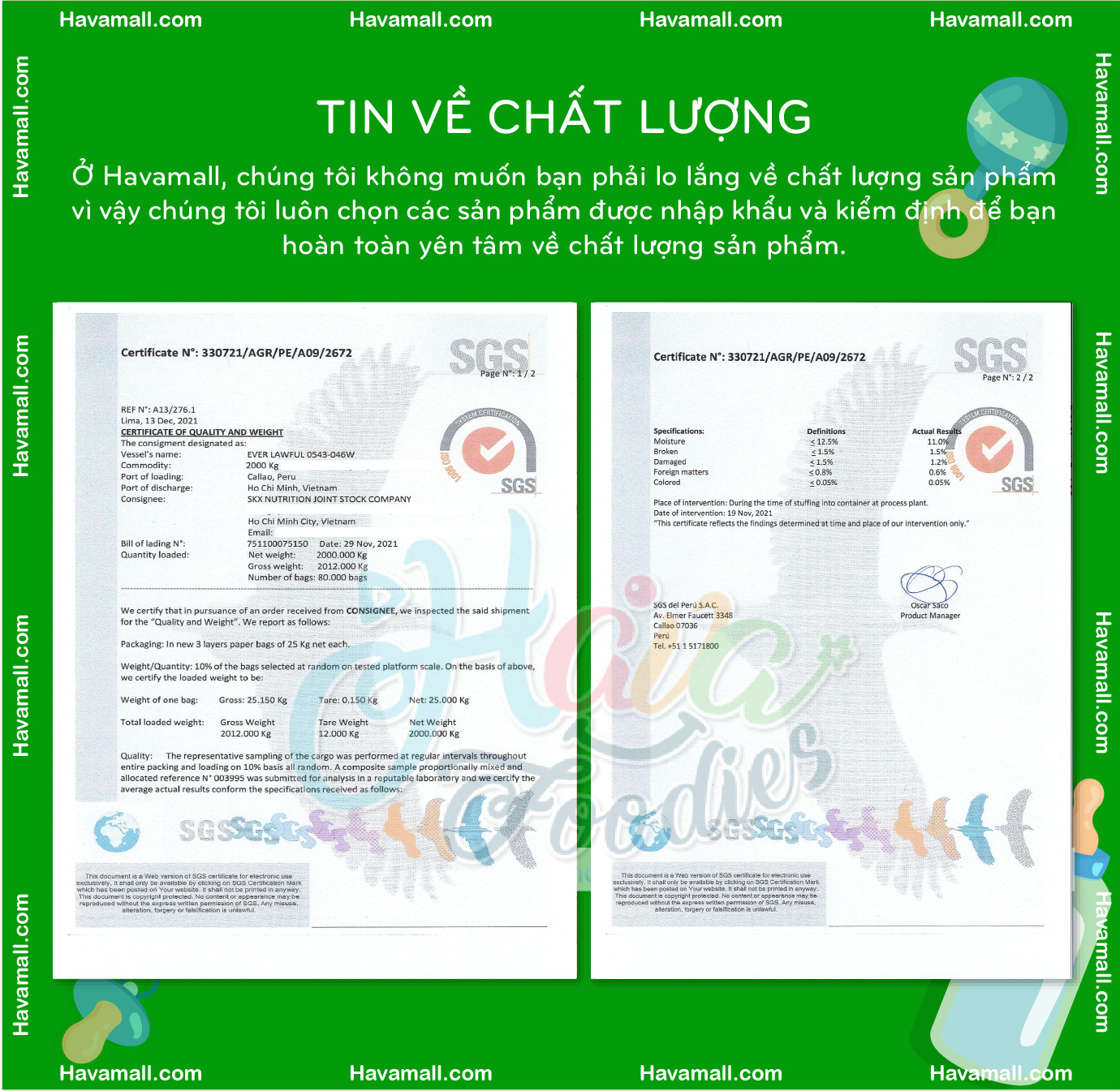 [HCM]Đậu gà Havafood 500g