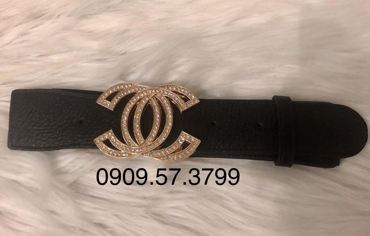 [HCM]Thắt lưng bản 4cm. Mặt đính đá. MS050