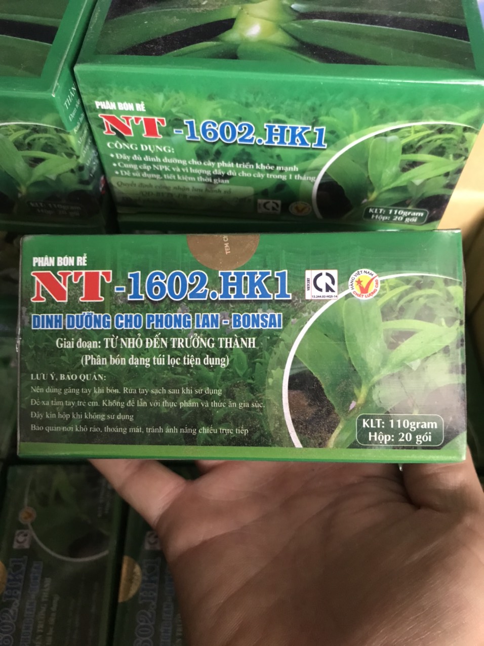 Phân bón tan chậm túi lọc NT-1602.HK1 (Hộp 20 gói)