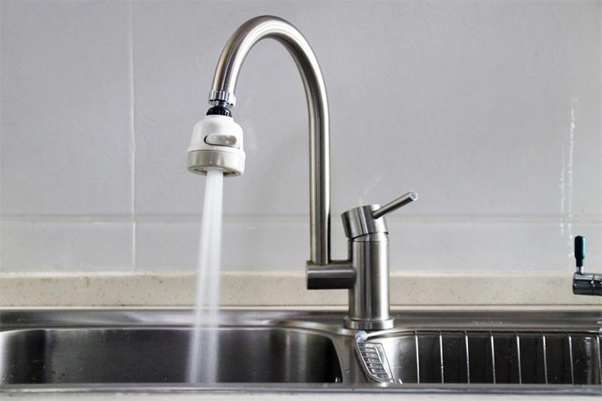 [HCM]Đầu vòi tăng áp điều hướng xoay 360 độ với 3 chế độ nước (trắng)