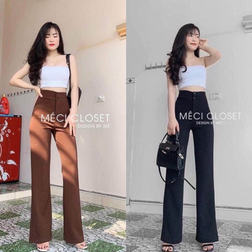 Quần Loe 2 Khuy Dáng Dài Sang chảnh mã 306
