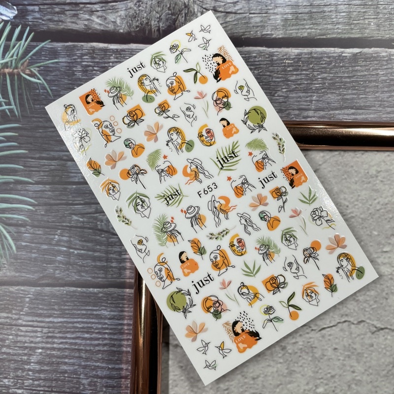 Stick hoạ tiết tượng hình dán nail, stick trang trí móng MOON NAIL