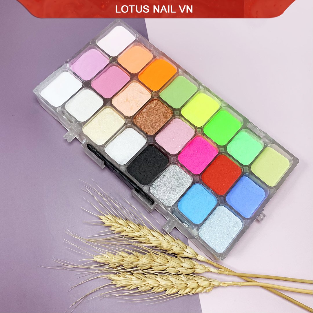 Set bột đắp móng Keystone 24 màu - Made in USA
