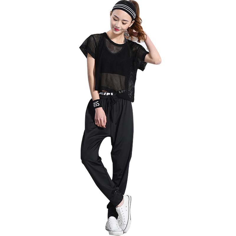 Áo Crop Top Lưới Nữ Mặc Ngoài Áo Bra