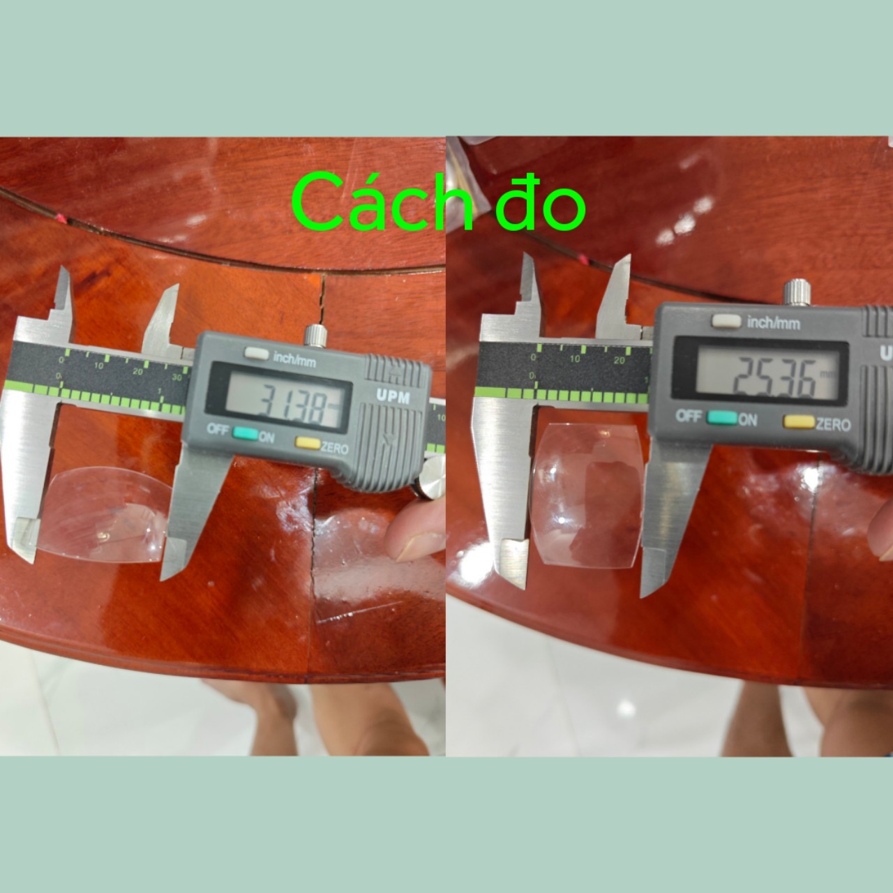 Mặt kính đồng hồ cong bầu dục