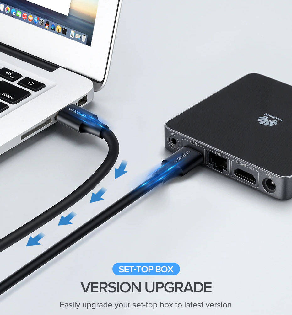 Cáp USB 3.0 link 2 đầu đực Cao Cấp UGREEN US128 Chính Hãng