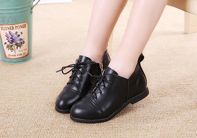 [Xả lẻ size] - Giày boot da cho bé gái