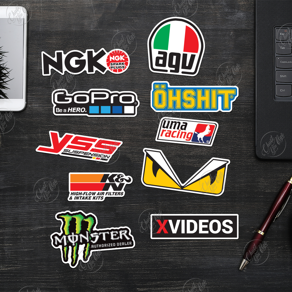 10 PCs high quality 5 layer waterproof decal sticker car logo decor concealer