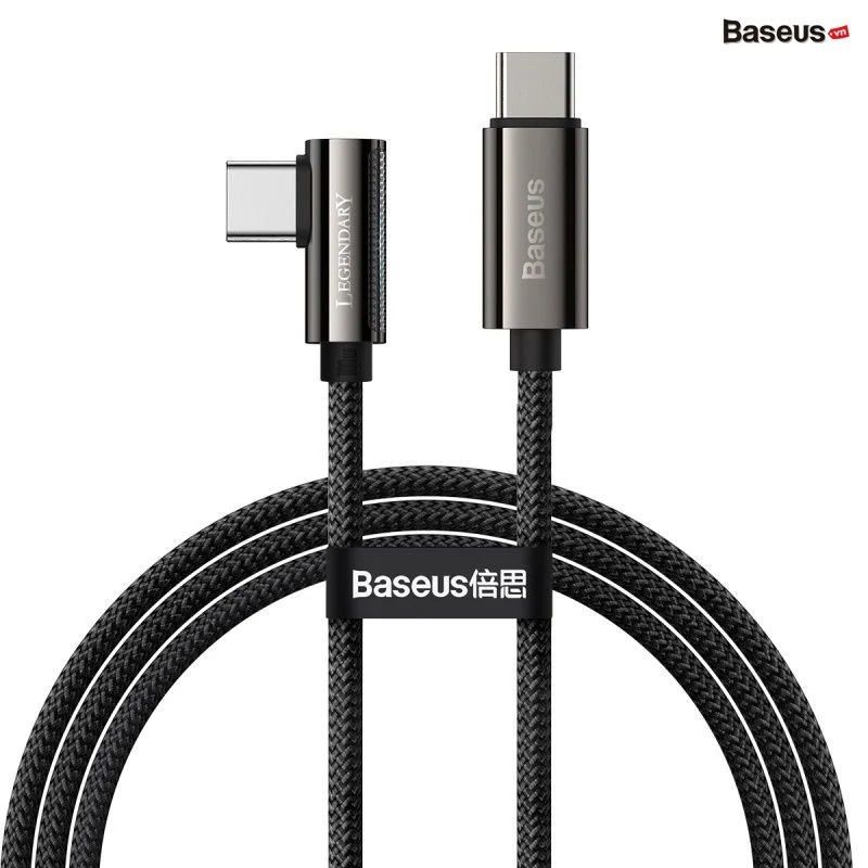 Cáp game CATCS-01 Baseus Legend Series Elbow Fast Charging Data Cable Type-C to Type-C 100W