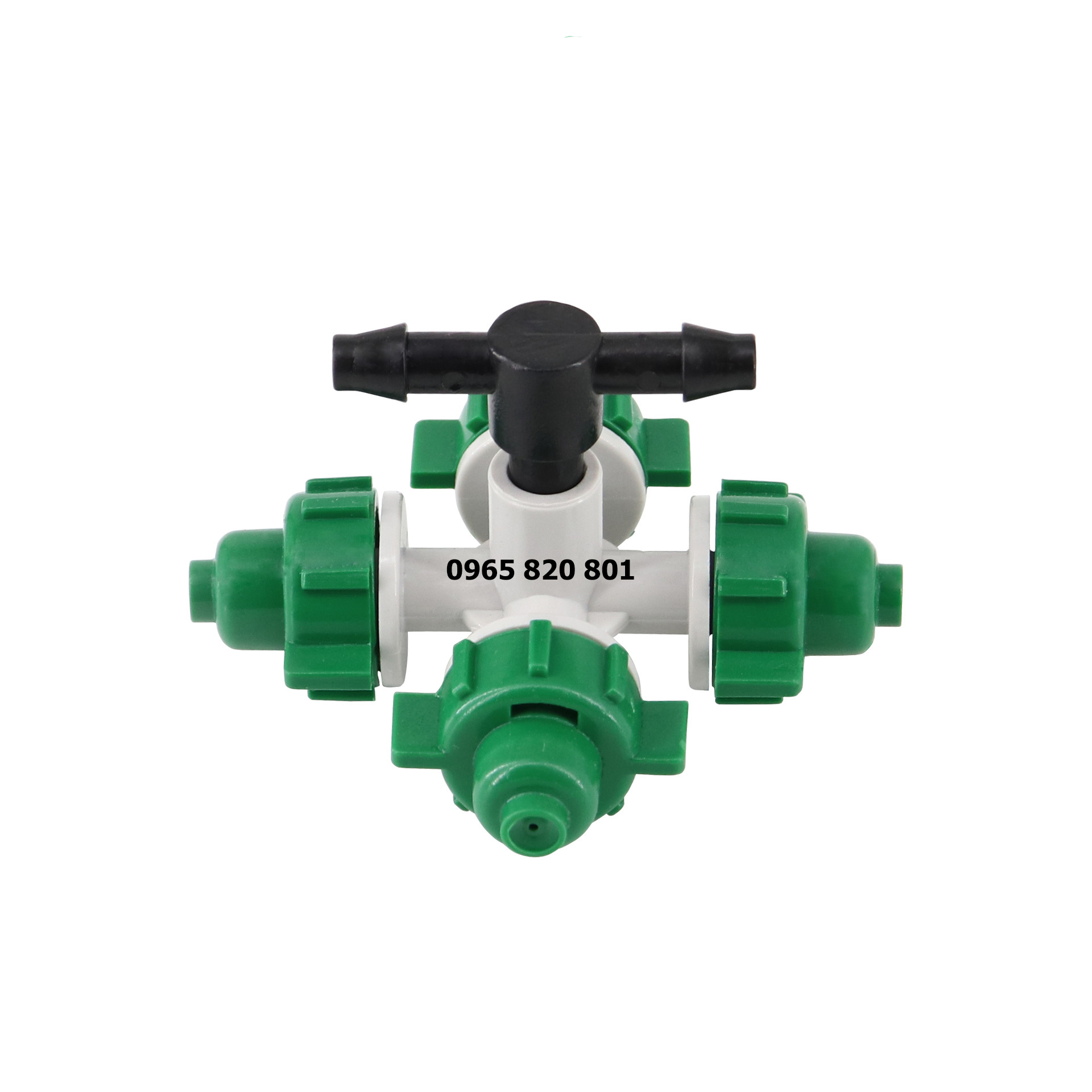 Béc phun sương 4 cửa kèm đầu nối ống 6-8mm