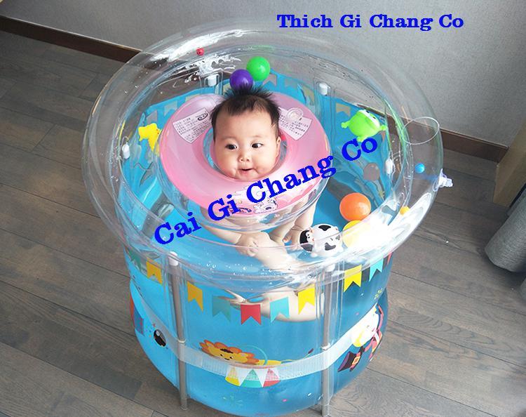 BỂ TẬP BƠI DÀNH CHO TRẺ SƠ SINH HÀNG CAO CẤP TẶNG KÈM PHAO ĐỠ CỔ