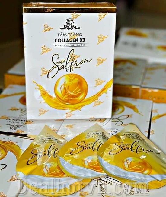 Tắm Trắng Collagen X3 Mix Saffron